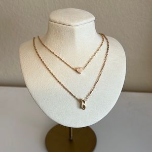 Brand New Initial and Heart Necklace